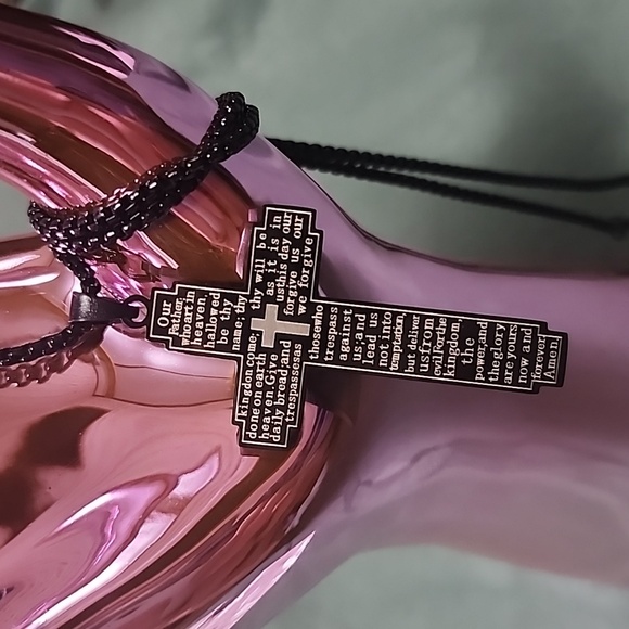 Stainless steel Lords Prayer Necklace - Picture 3 of 4